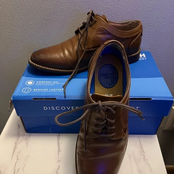 Nunn Bush 8.5M Oxford Mens Black Leather Shoe Comfort Gel‎ Alex 81161-001 NWOB Nunn Bush | Shoes | Mens Genuine Leather Shoes | Poshmark main image 2